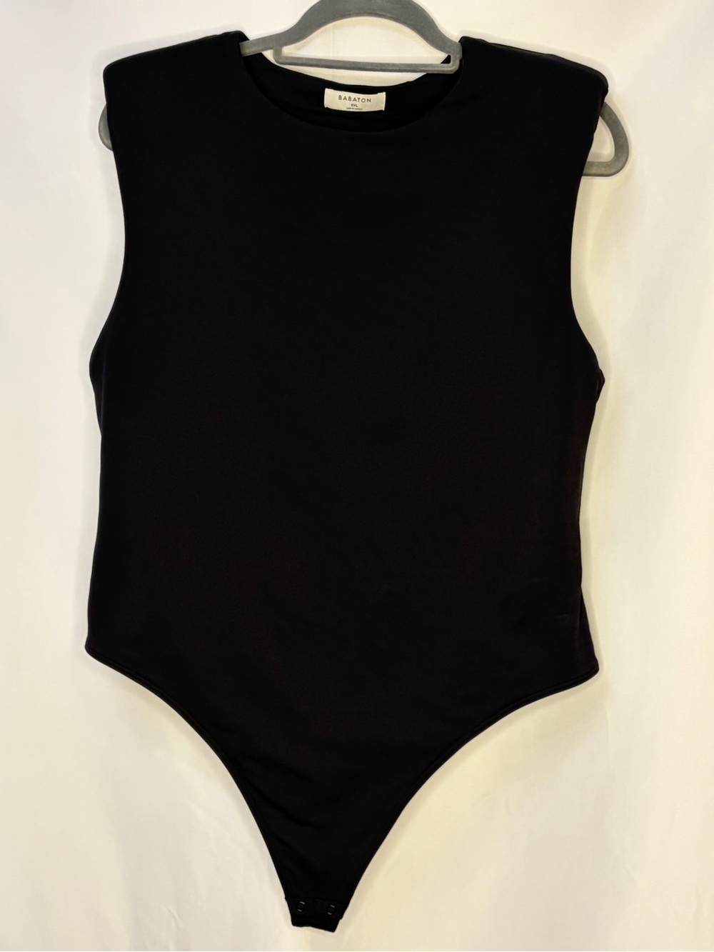 Babaton Contour Square Neck Shoulder Pad Bodysuit Black 2XL Aritzia - Picture 6 of 14